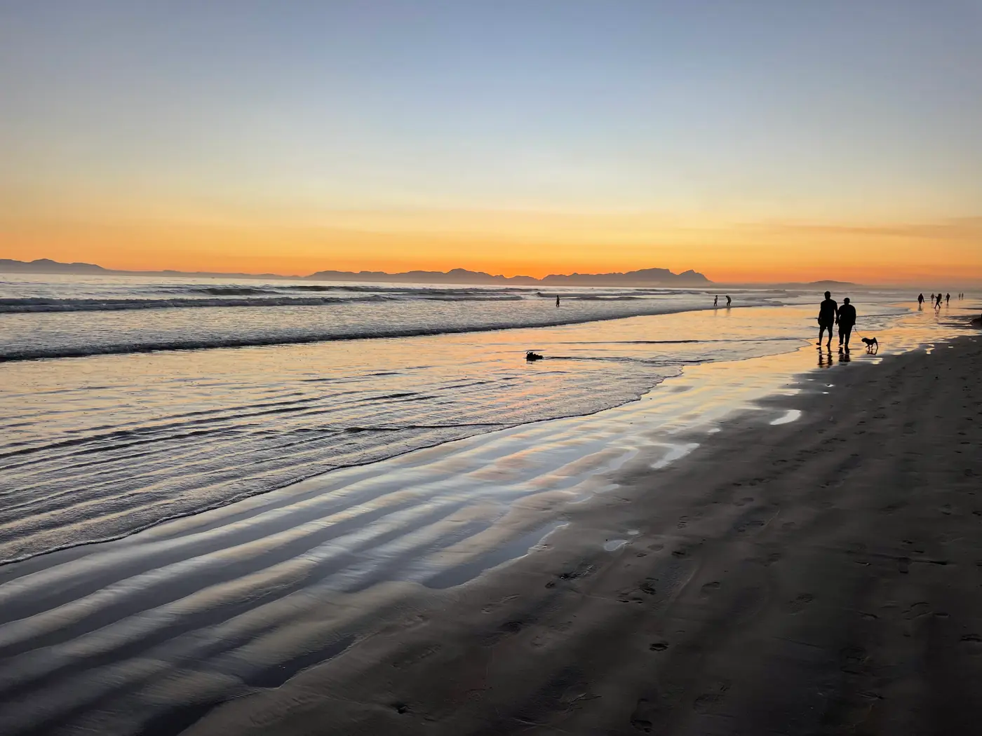 Cape Town beach sunset